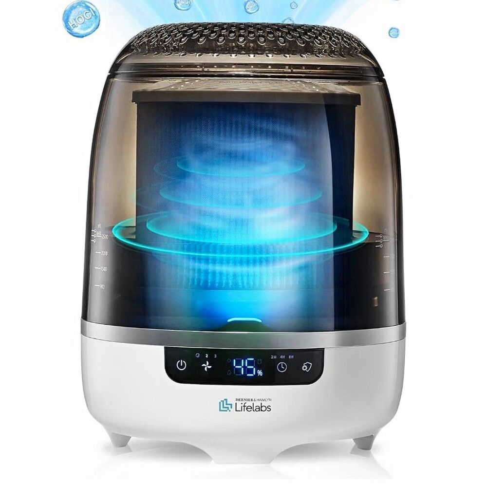 DH Lifelabs Aaira+ Humidifier Air Purifier HOCl Touch Timer 538 sq ft